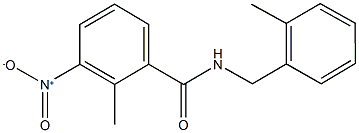 3-nitro-2-methyl-N-(2-methylbenzyl)benzamide Struktur