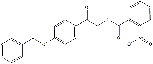 2-[4-(benzyloxy)phenyl]-2-oxoethyl 2-nitrobenzoate Struktur