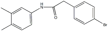 2-(4-bromophenyl)-N-(3,4-dimethylphenyl)acetamide Struktur