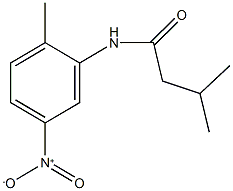 N-{5-nitro-2-methylphenyl}-3-methylbutanamide Struktur