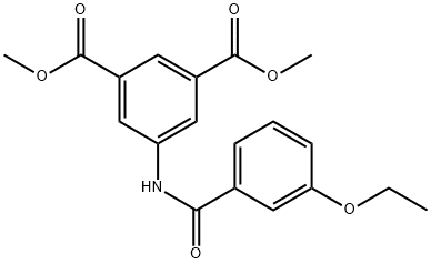 dimethyl 5-[(3-ethoxybenzoyl)amino]isophthalate Struktur