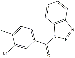 1-(3-bromo-4-methylbenzoyl)-1H-1,2,3-benzotriazole Struktur