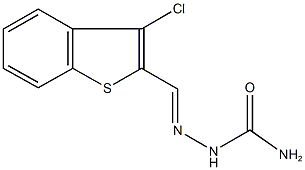 3-chloro-1-benzothiophene-2-carbaldehyde semicarbazone Struktur