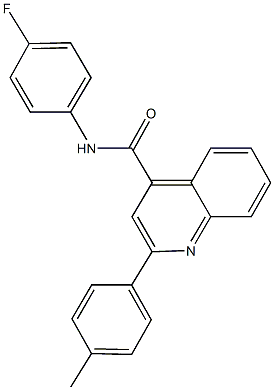 N-(4-fluorophenyl)-2-(4-methylphenyl)-4-quinolinecarboxamide Struktur