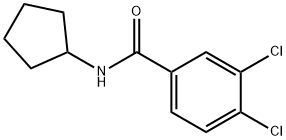 3,4-dichloro-N-cyclopentylbenzamide Struktur