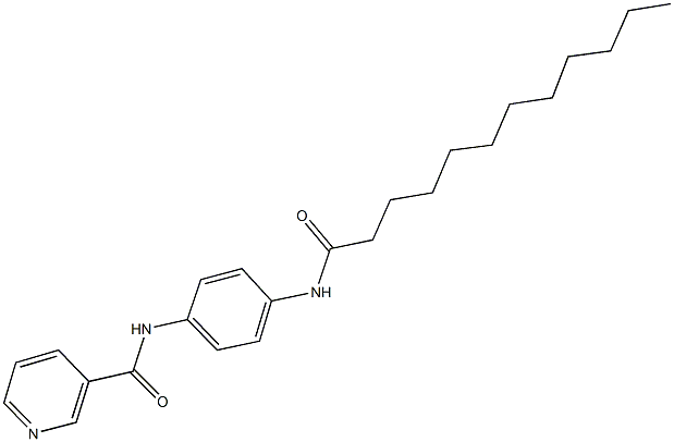 N-[4-(dodecanoylamino)phenyl]nicotinamide Struktur