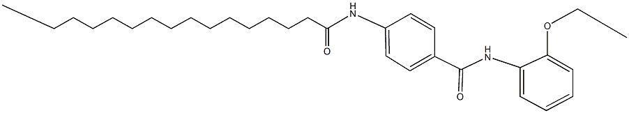 N-(2-ethoxyphenyl)-4-(palmitoylamino)benzamide Struktur