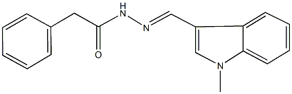 N'-[(1-methyl-1H-indol-3-yl)methylene]-2-phenylacetohydrazide Struktur