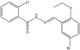 N'-(5-bromo-2-ethoxybenzylidene)-2-chlorobenzohydrazide Struktur