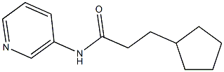 3-cyclopentyl-N-(3-pyridinyl)propanamide Struktur