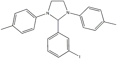 2-(3-iodophenyl)-1,3-bis(4-methylphenyl)imidazolidine Struktur