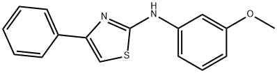 N-(3-methoxyphenyl)-N-(4-phenyl-1,3-thiazol-2-yl)amine Struktur