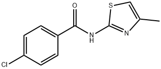 4-chloro-N-(4-methyl-1,3-thiazol-2-yl)benzamide Struktur