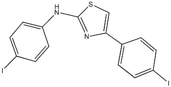 N,4-bis(4-iodophenyl)-1,3-thiazol-2-amine Struktur