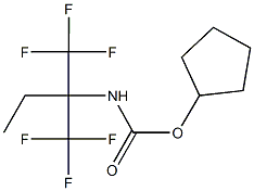 cyclopentyl 1,1-bis(trifluoromethyl)propylcarbamate Struktur