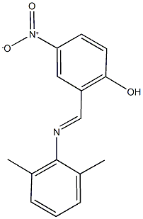 2-{[(2,6-dimethylphenyl)imino]methyl}-4-nitrophenol Struktur