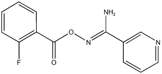 N'-[(2-fluorobenzoyl)oxy]-3-pyridinecarboximidamide Struktur