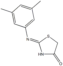 2-[(3,5-dimethylphenyl)imino]-1,3-thiazolidin-4-one Struktur