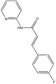 3-(4-fluorophenyl)-N-(2-pyridinyl)acrylamide Struktur