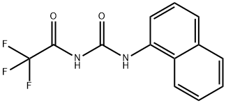 N-(1-naphthyl)-N'-(trifluoroacetyl)urea Struktur