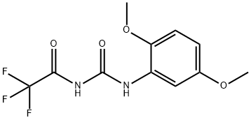 N-(2,5-dimethoxyphenyl)-N'-(trifluoroacetyl)urea Struktur