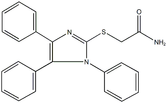 2-[(1,4,5-triphenyl-1H-imidazol-2-yl)sulfanyl]acetamide Struktur