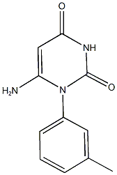 6-amino-1-(3-methylphenyl)-2,4(1H,3H)-pyrimidinedione Struktur