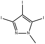 3,4,5-triiodo-1-methyl-1H-pyrazole Struktur