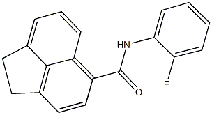 N-(2-fluorophenyl)-1,2-dihydro-5-acenaphthylenecarboxamide Struktur