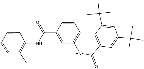 3,5-ditert-butyl-N-[3-(2-toluidinocarbonyl)phenyl]benzamide Struktur