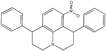 8-nitro-1,7-diphenyl-2,3,6,7-tetrahydro-1H,5H-pyrido[3,2,1-ij]quinoline Struktur