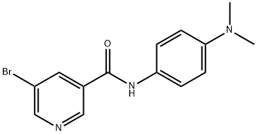 5-bromo-N-[4-(dimethylamino)phenyl]nicotinamide Struktur