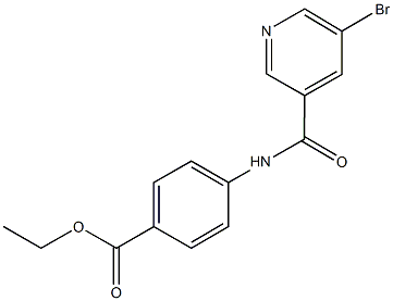 ethyl 4-{[(5-bromo-3-pyridinyl)carbonyl]amino}benzoate Struktur