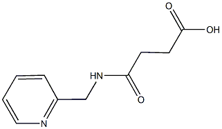 4-oxo-4-[(2-pyridinylmethyl)amino]butanoic acid Struktur