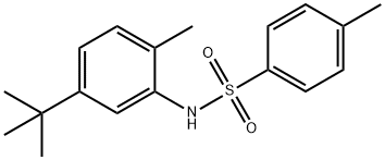 N-(5-tert-butyl-2-methylphenyl)-4-methylbenzenesulfonamide Struktur