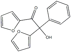 1,2-di(2-furyl)-2-hydroxy-2-phenylethanone Struktur