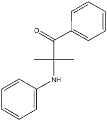 2-anilino-2-methyl-1-phenyl-1-propanone Struktur