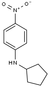 N-cyclopentyl-4-nitroaniline Struktur