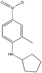 N-cyclopentyl-2-methyl-4-nitroaniline Struktur