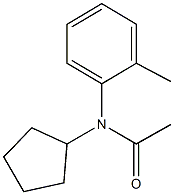 N-cyclopentyl-N-(2-methylphenyl)acetamide Struktur