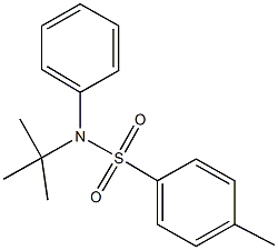 N-(tert-butyl)-4-methyl-N-phenylbenzenesulfonamide Struktur