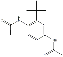 N-[4-(acetylamino)-2-tert-butylphenyl]acetamide Struktur