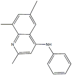 2,6,8-trimethyl-N-phenyl-4-quinolinamine Struktur