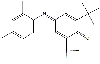 2,6-ditert-butyl-4-[(2,4-dimethylphenyl)imino]-2,5-cyclohexadien-1-one Struktur