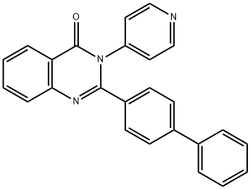 2-[1,1'-biphenyl]-4-yl-3-(4-pyridinyl)-4(3H)-quinazolinone Struktur