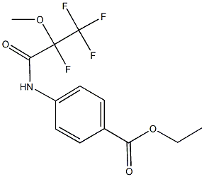 ethyl 4-[(2,3,3,3-tetrafluoro-2-methoxypropanoyl)amino]benzoate Struktur