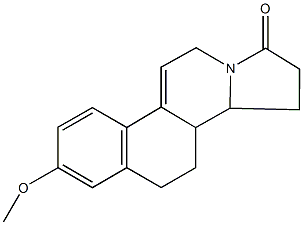 2-methoxy-9,10,10a,10b,11,12-hexahydrobenzo[f]pyrrolo[2,1-a]isoquinolin-8(6H)-one Struktur