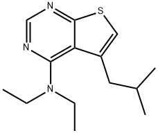 N,N-diethyl-5-isobutylthieno[2,3-d]pyrimidin-4-amine Struktur