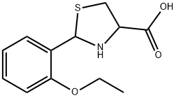 2-(2-ethoxyphenyl)-1,3-thiazolidine-4-carboxylic acid Struktur