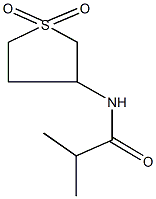 N-(1,1-dioxidotetrahydro-3-thienyl)-2-methylpropanamide Struktur